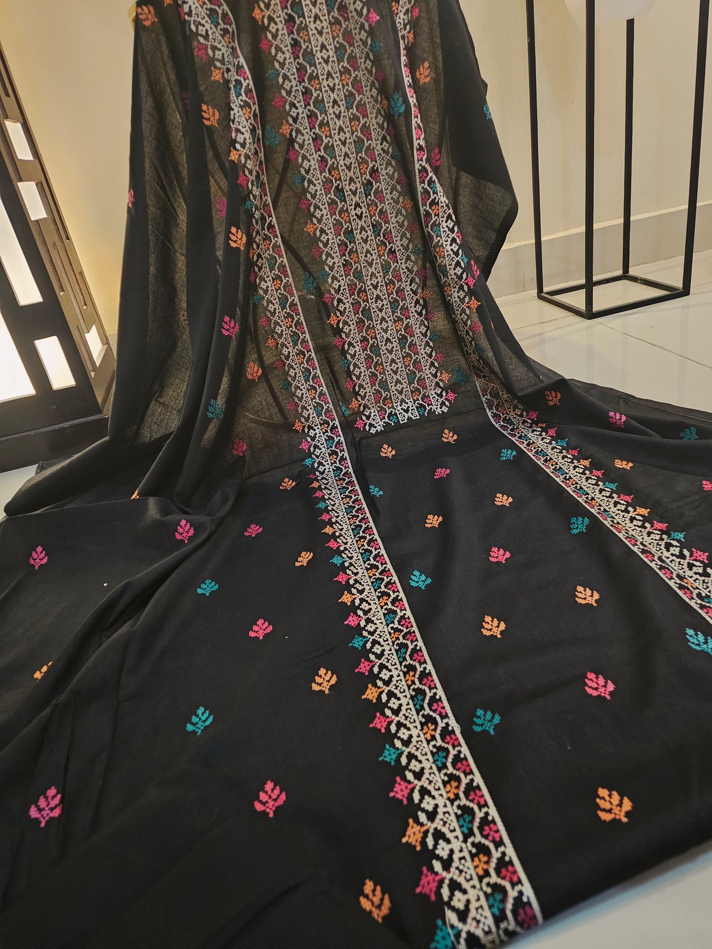 Lawn embroidered two piece