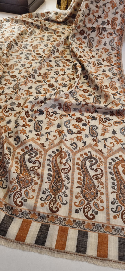 Woollen pashmina kaani shawl