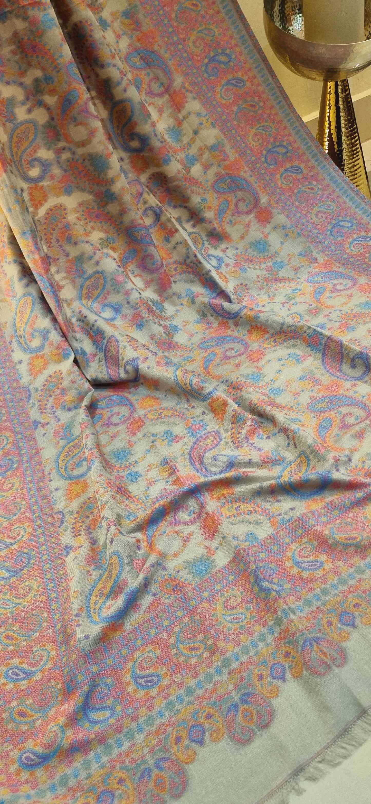 Woolen pashmina kaani shawl