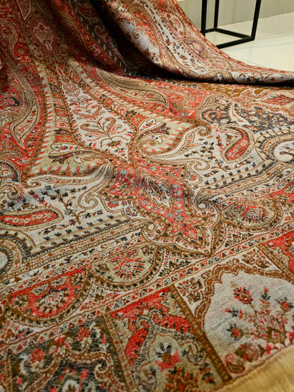 Tabraiz persian kaani pashmina shawl