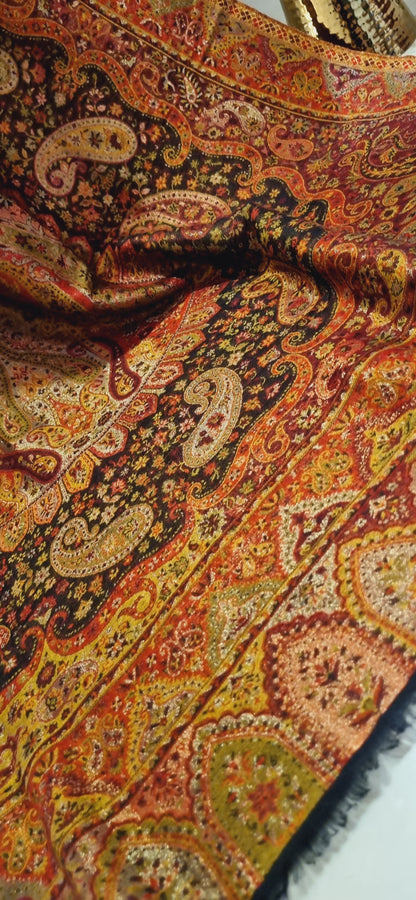 Reversible moonlight gandhara kaani shawl