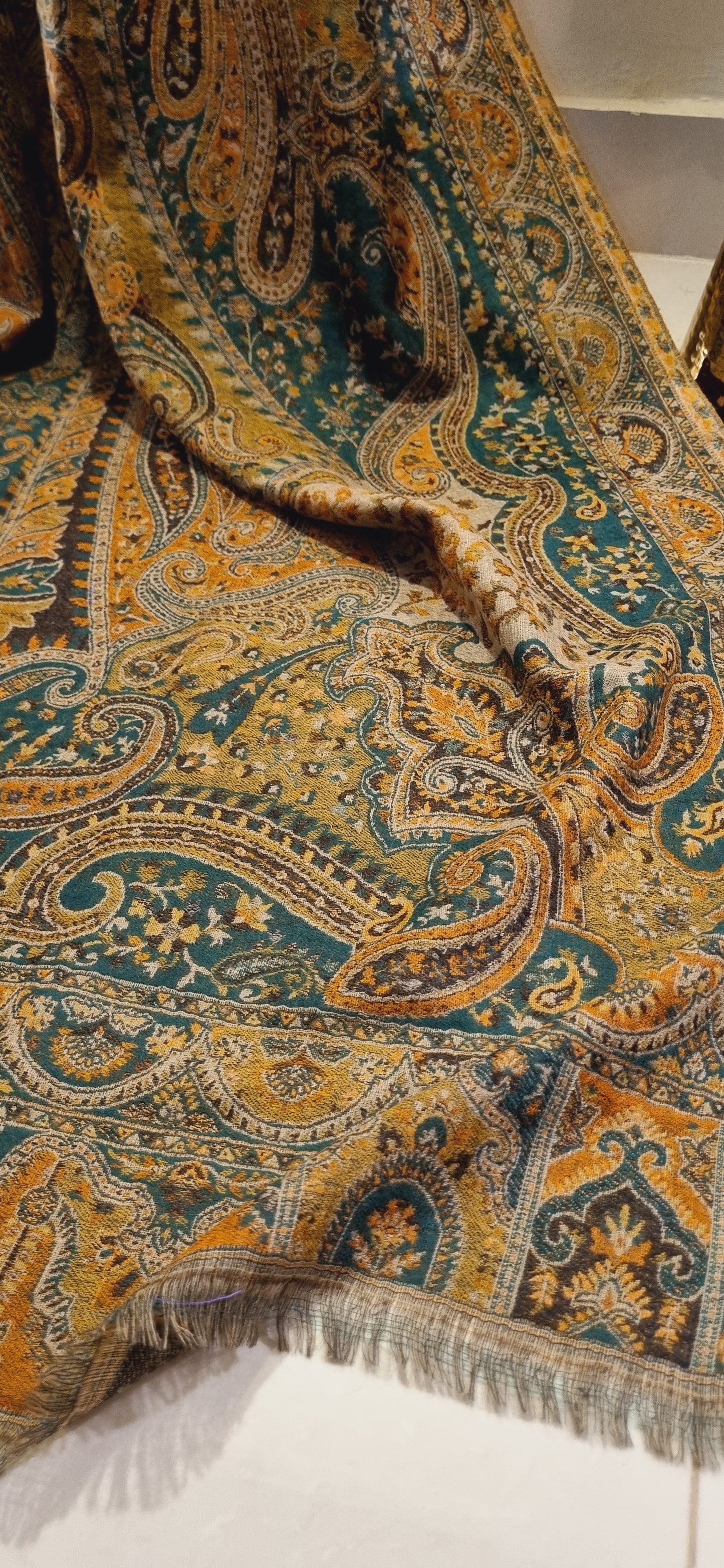 Reversible persian kaani shawl