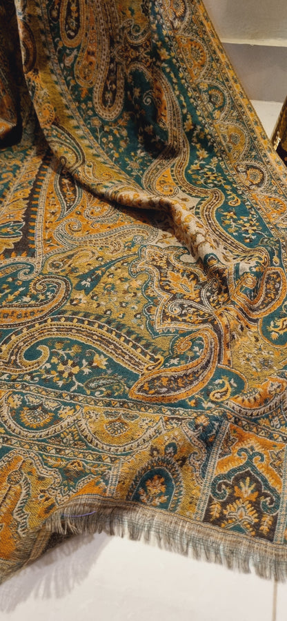 Reversible persian kaani shawl