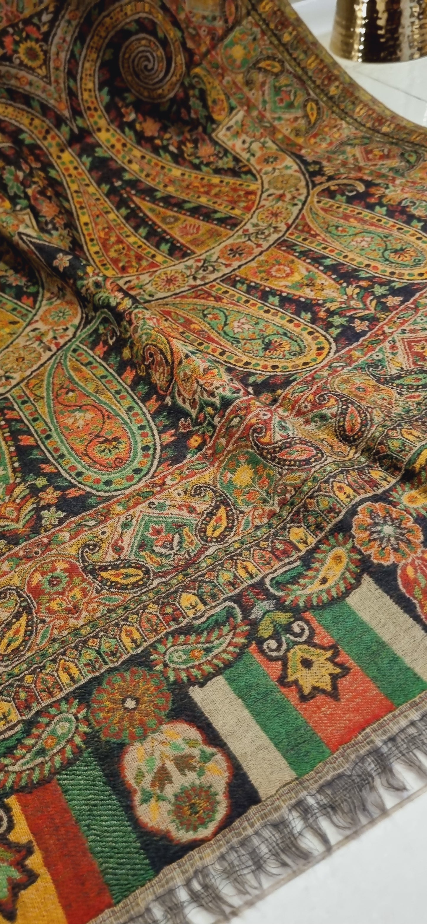 Reversible persian kaani shawl