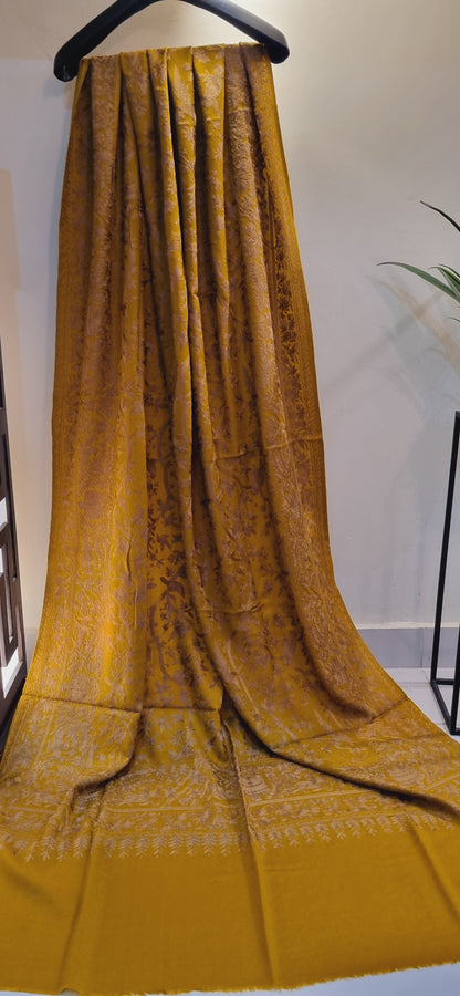Birdie embroidered pashmina shawl