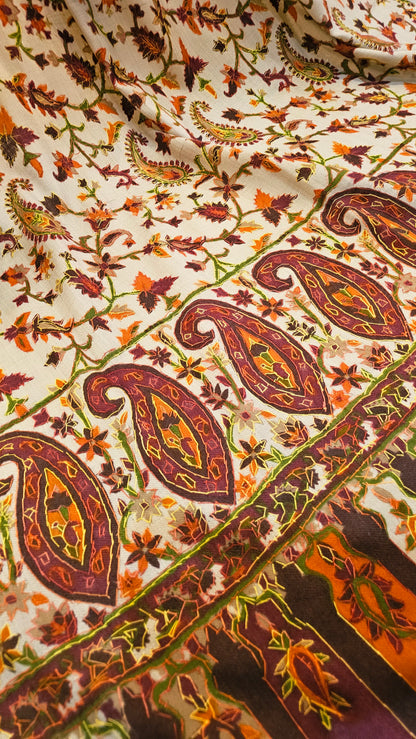 Kalamkar embroidered: Pashmina