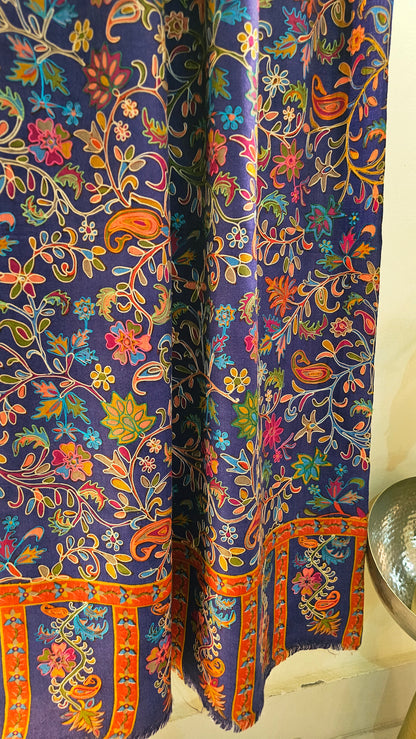Reelkar embroidered minishawl: pashmina
