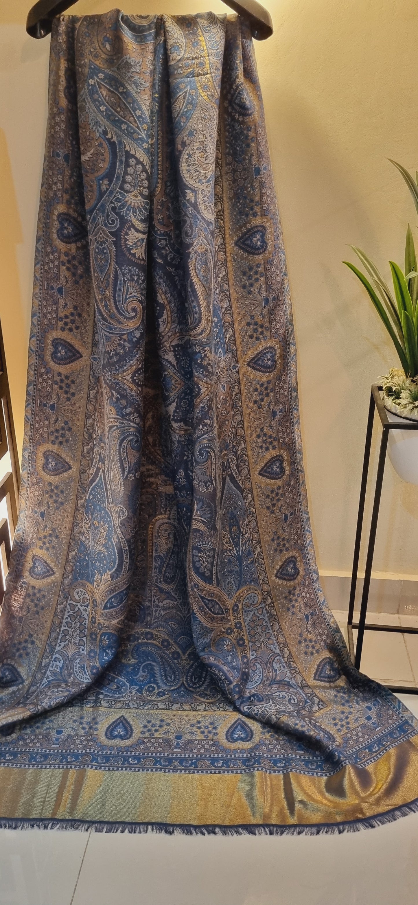 Antique moonlight kaani pashmina shawl