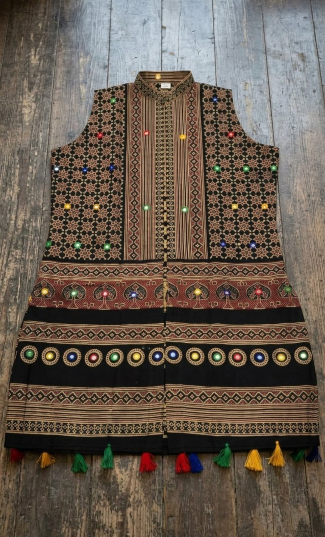 Ajrak jacket: cotton