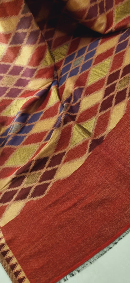 Reversible Moonlight kaani shawl