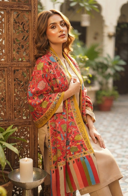 Kalamkar embroidered: Pashmina