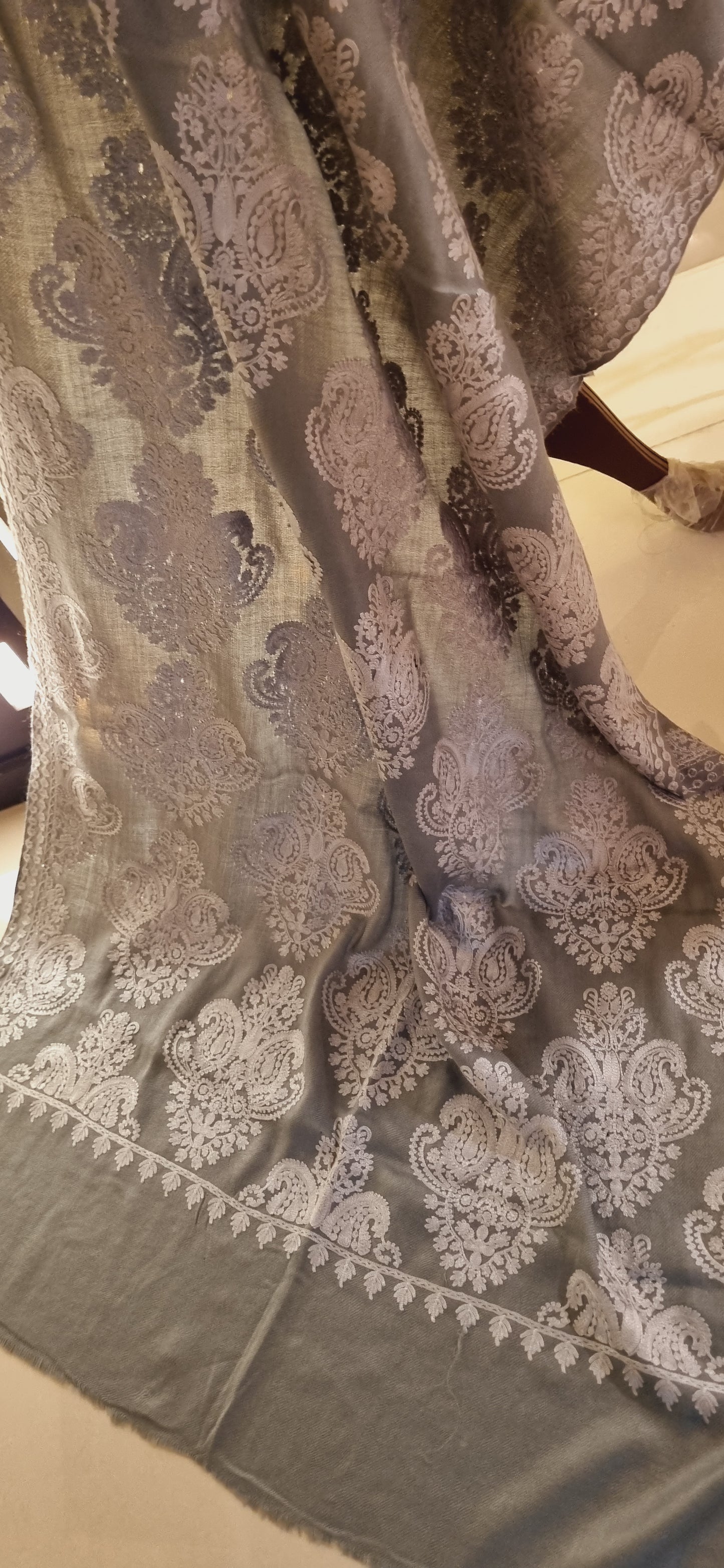 Pashmina embroidered Mini shawl