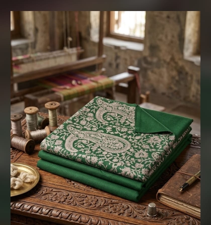 Embroidered Shawl Suit