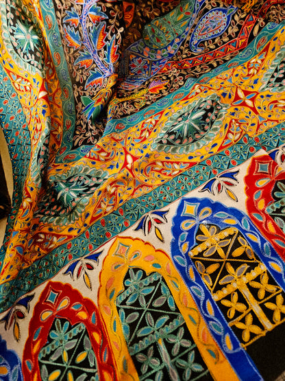 Reelkar silk shawl/dupata