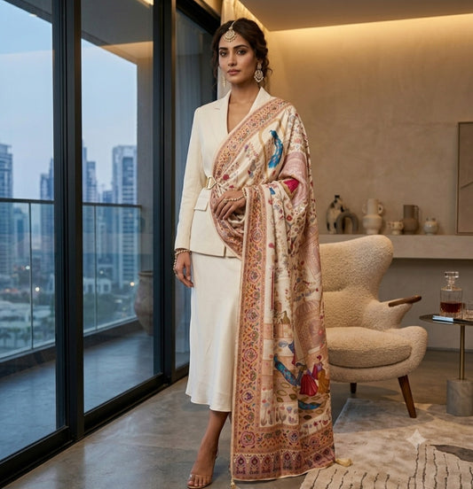 Patola Maheshwari silk: shawl