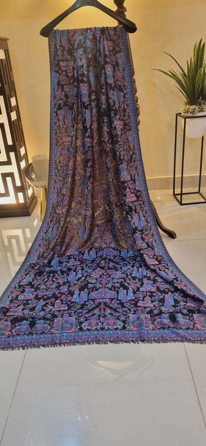 Woolen pashmina kaani shawl