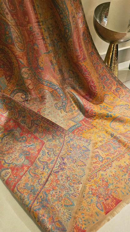 Gandhara kaani reversible: shawl