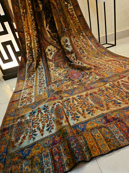 Silky moonlight kaani shawl/dupata