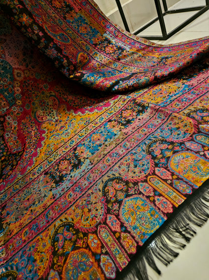 Reversible moonlight gandhara kaani shawl