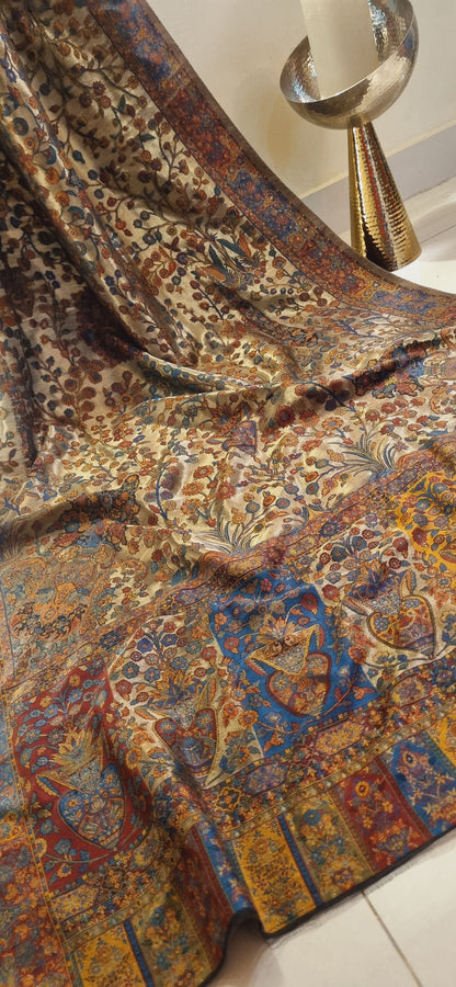Moonlight silky pashmina kaani shawl