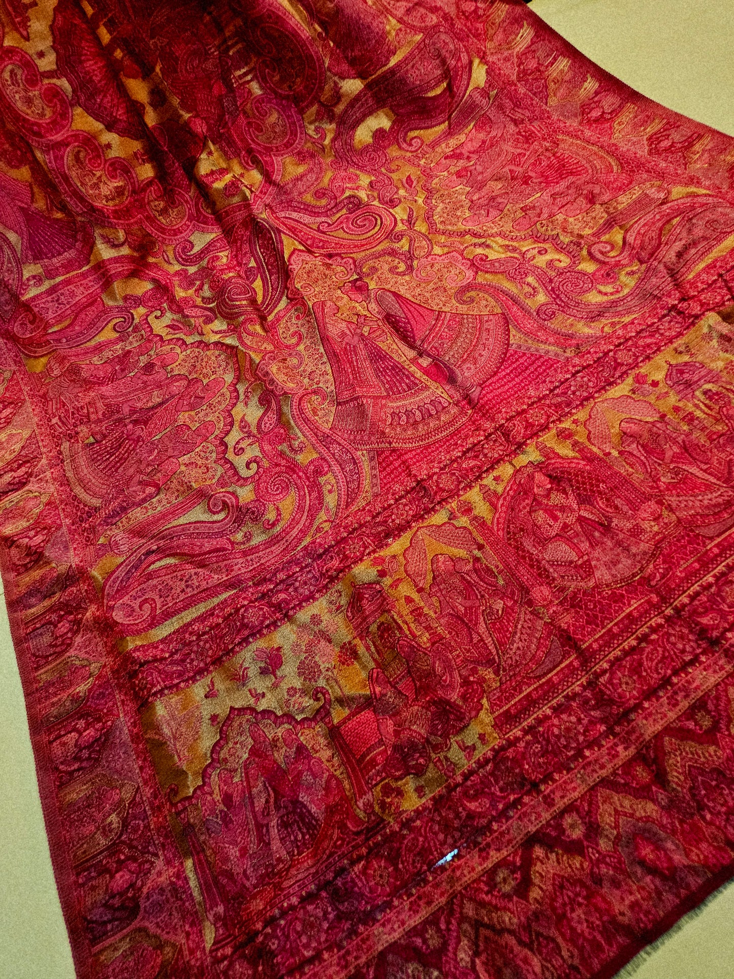 Moonlight silky kaani shawl/dupata