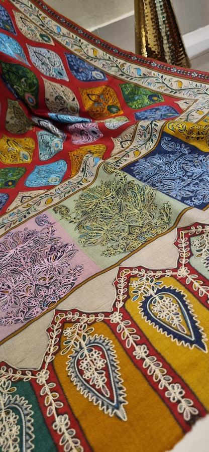Reelkar embroidered pashmina