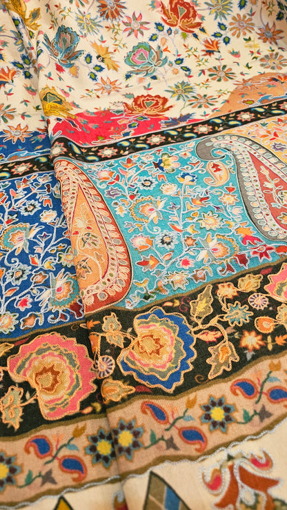 Reelkar embroidered:pashmina