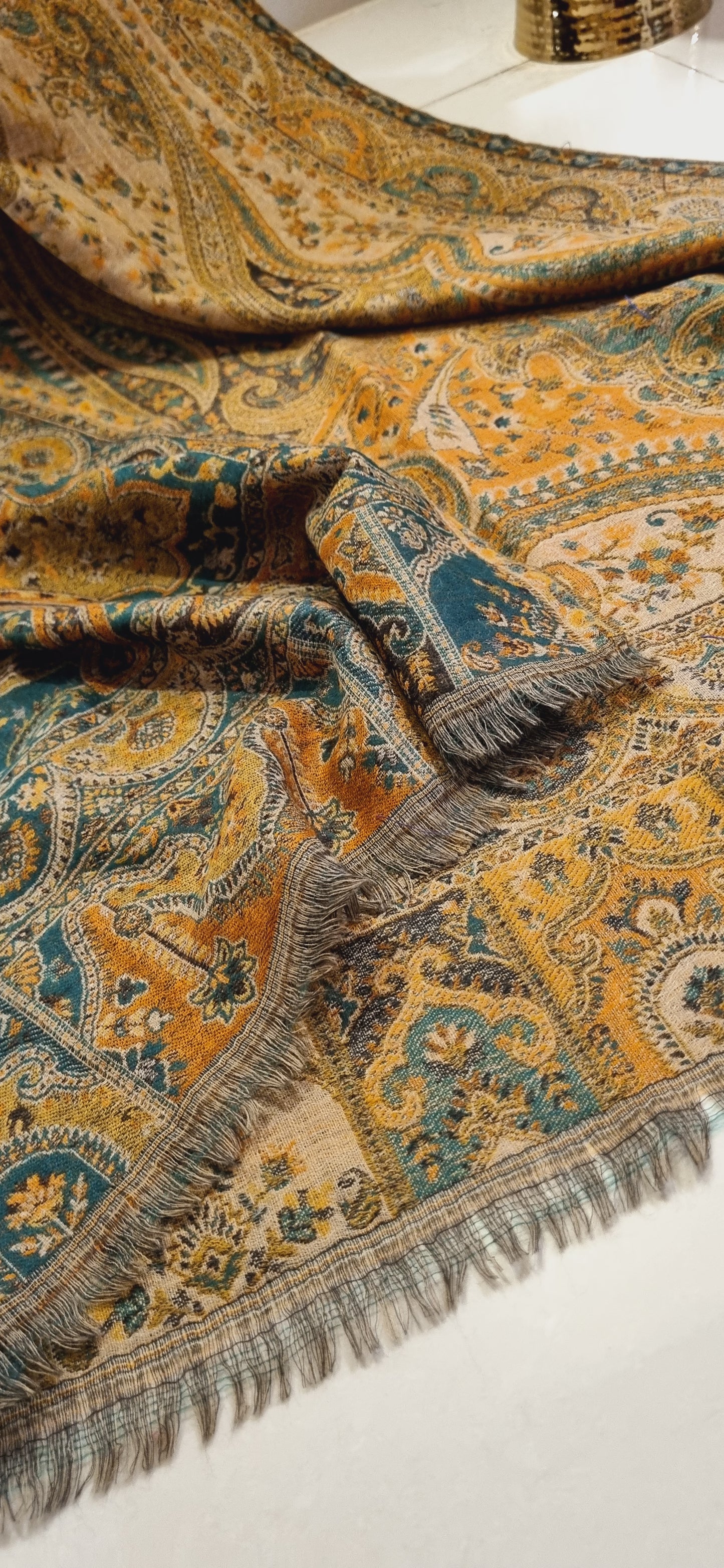 Reversible persian kaani shawl