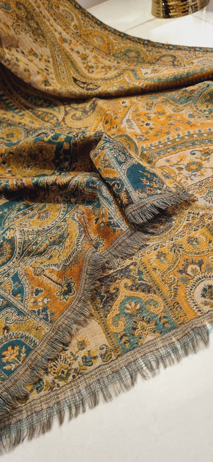 Reversible persian kaani shawl