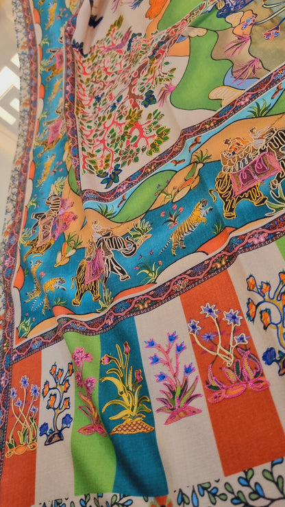 Shikargah reelkar shawl