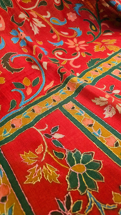 Kalamkar embroidered: Pashmina