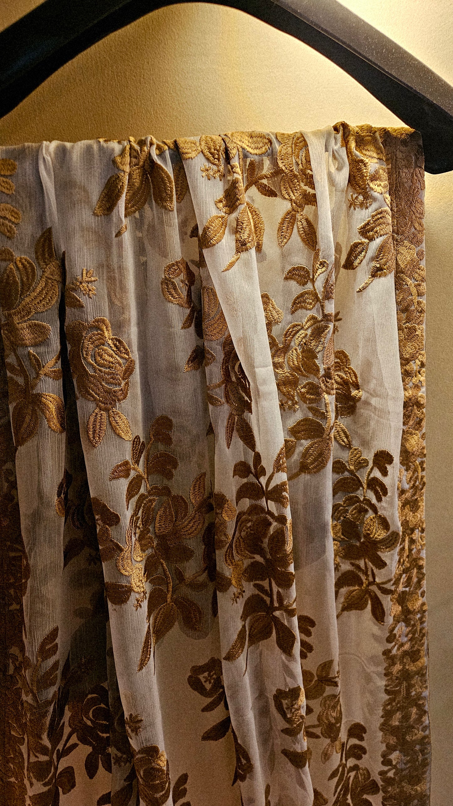 Georgete embroidered dupata