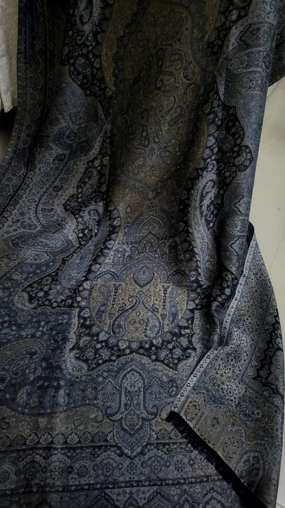 Reversible Moonlight kaani shawl
