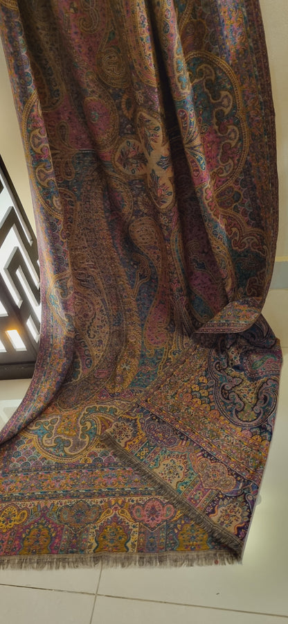 Persian kaani reversible shawl