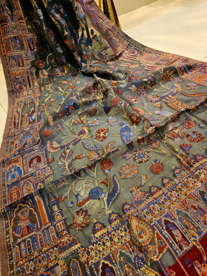 Silk kaani minishawl