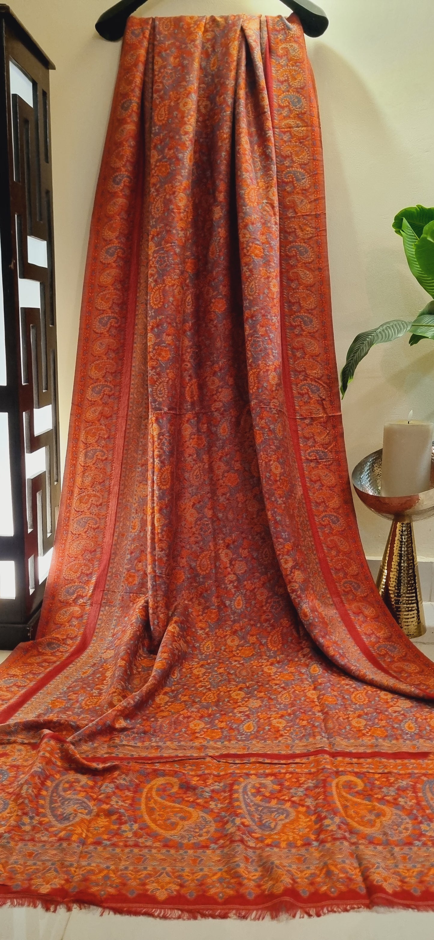Woollen pashmina kaani shawl