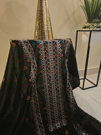 Lawn embroidered two piece