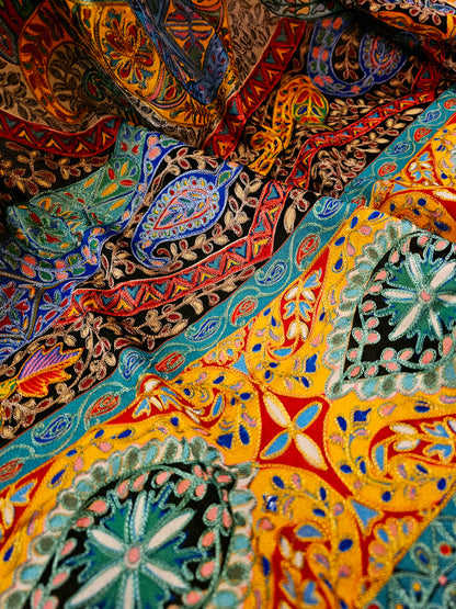 Reelkar silk shawl/dupata