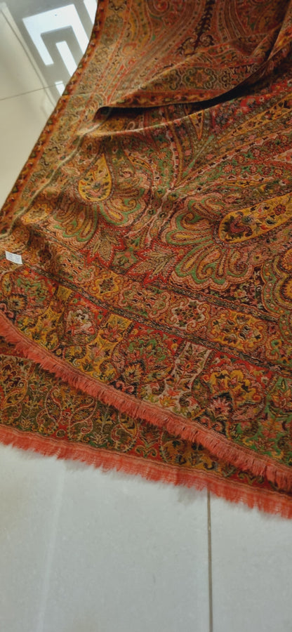 Pashmina reversible kaani shawl