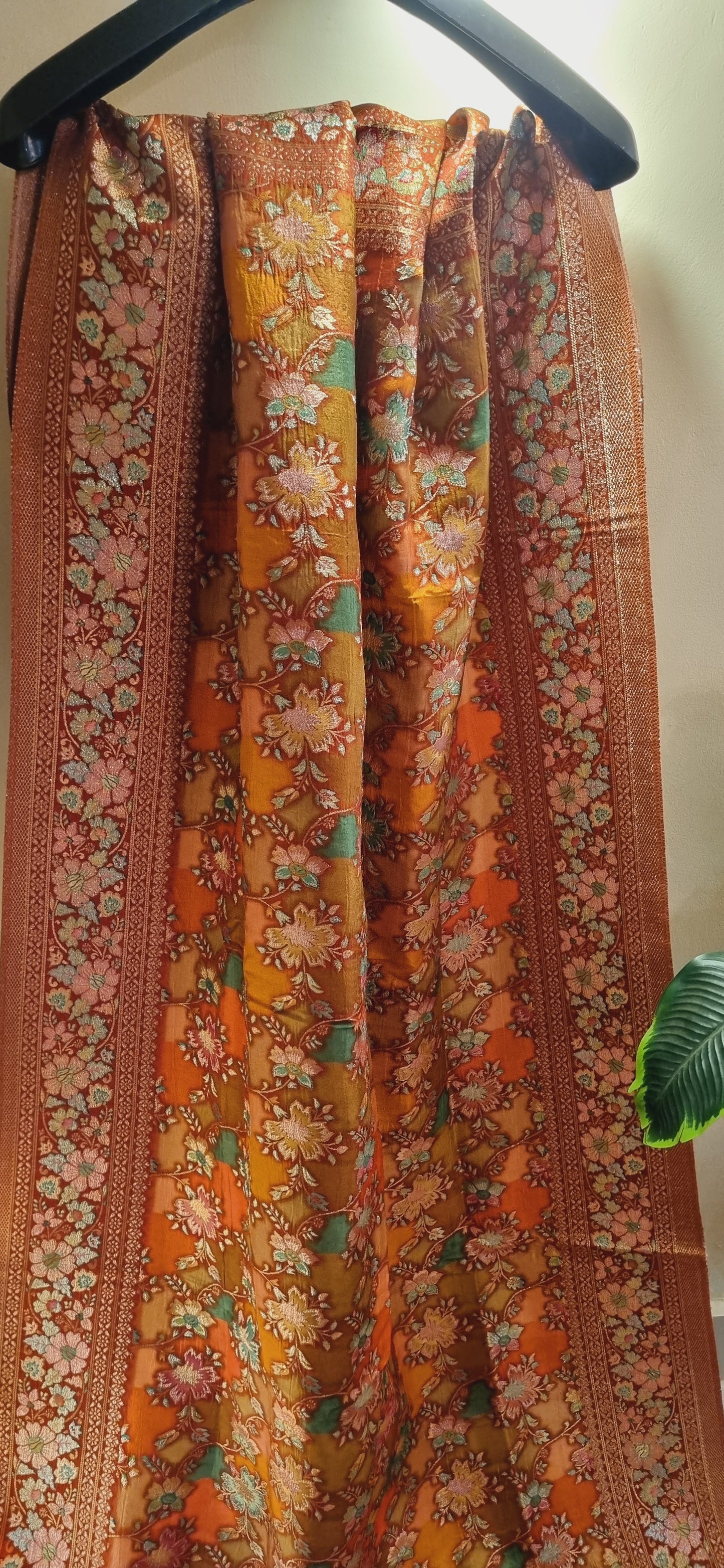 Meenakari patola silk dupata
