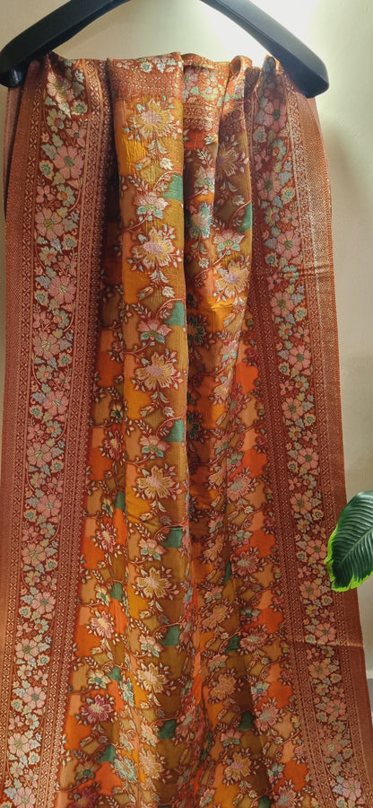 Meenakari patola silk dupata