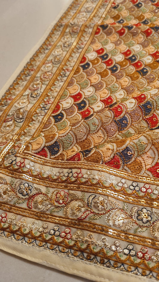 Embroidered dupata