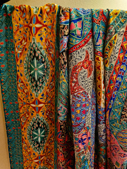 Reelkar silk shawl/dupata