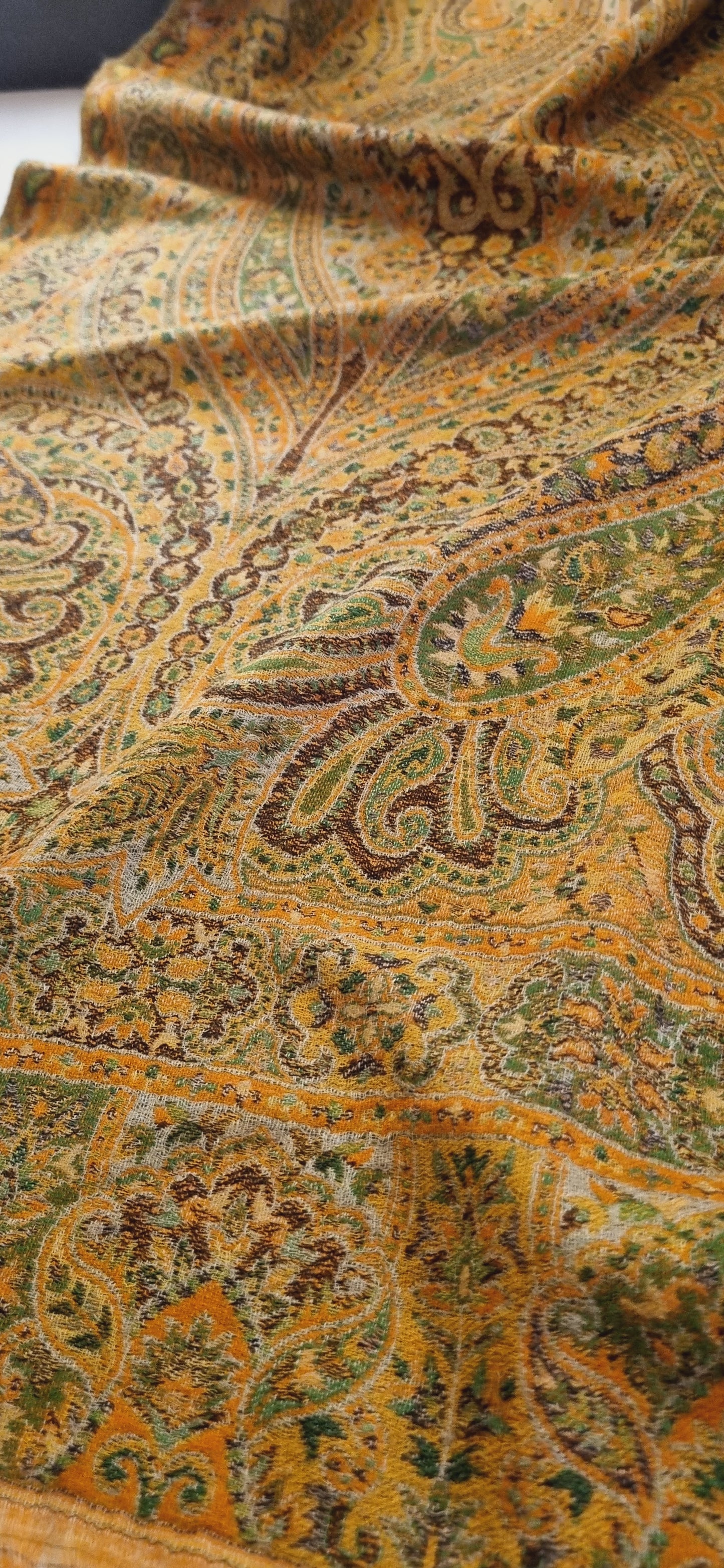 Reversible persian toosh kaani shawl