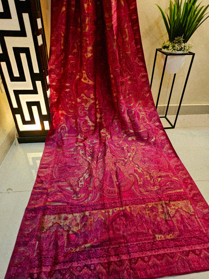 Moonlight silky kaani shawl/dupata