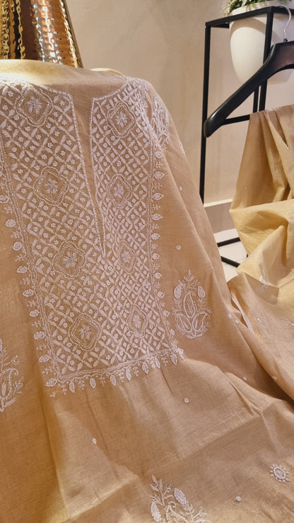 Chanderi silk suit