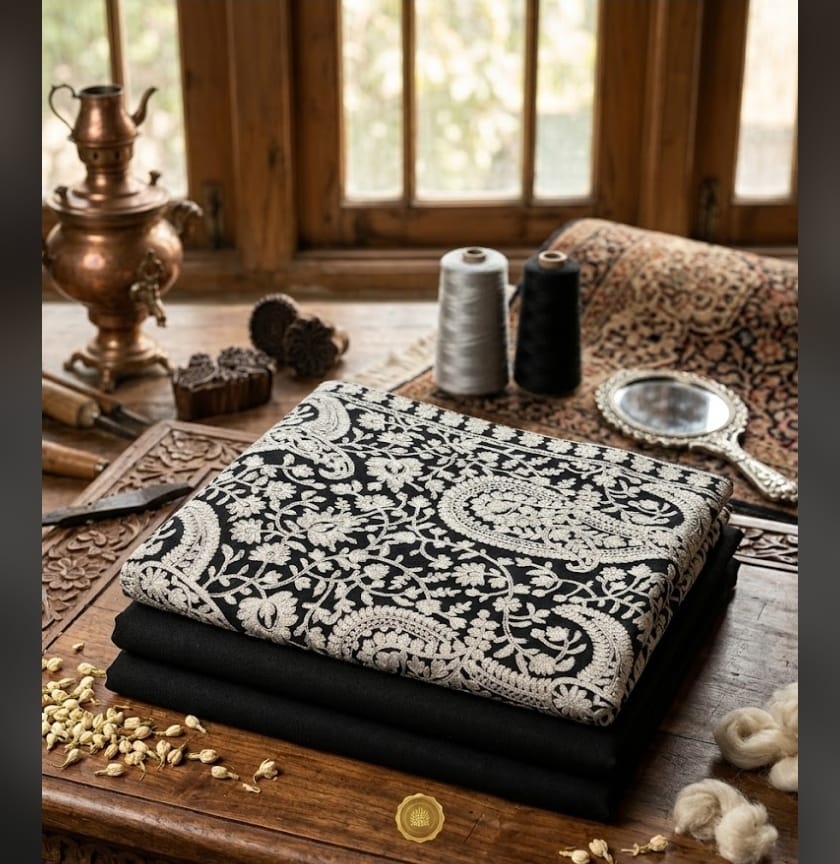 Embroidered Shawl Suit