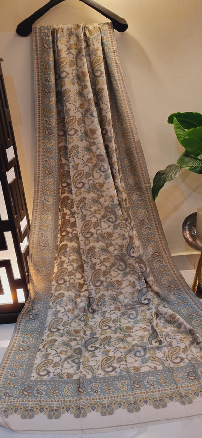 Woolen pashmina kaani shawl