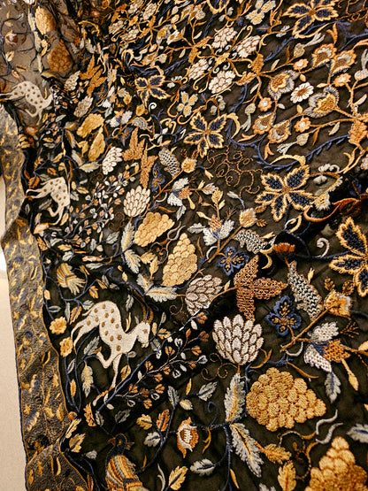 Georgete embroidered dupata