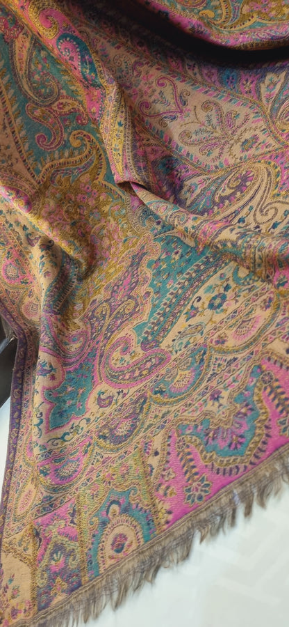Reversible Persian kaani shawl